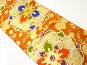 アンティーク　華紋模様織出し袋帯（材料）